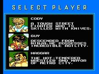 une photo d'Ã©cran de Mighty Final Fight sur Nintendo Nes